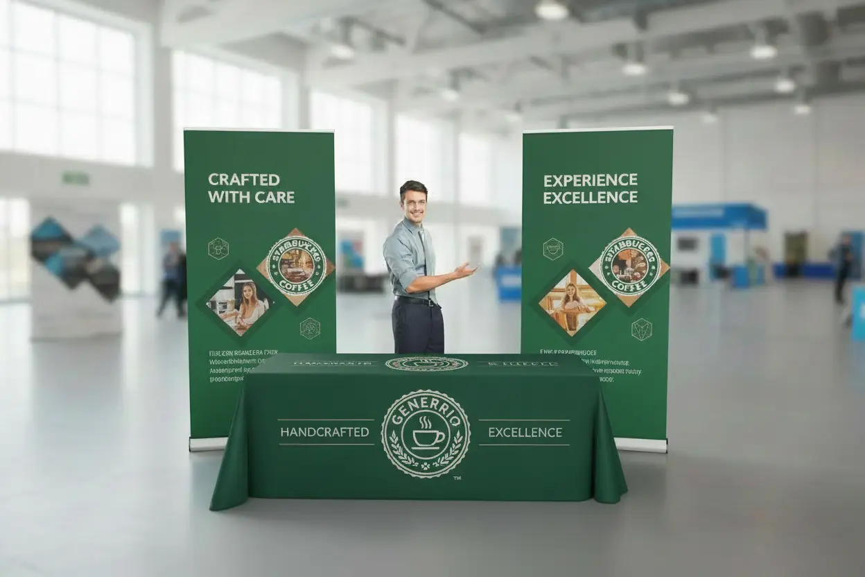 Exhibition Kit | Roller Banners x 2 Tablecloth x 1