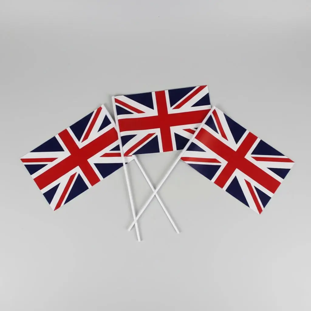 Hand Waving Flags